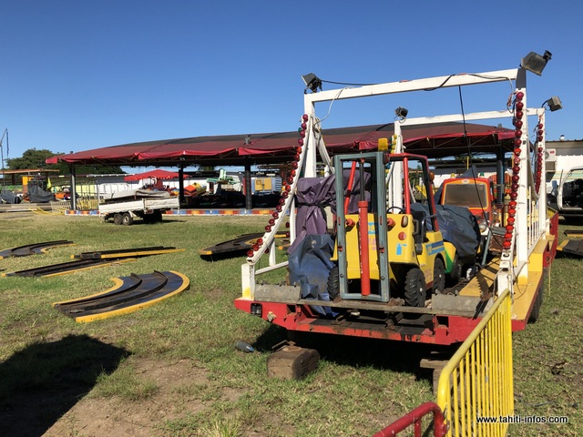 Du côté de Outumaoro l'association des forains de Polynésie et l'association des forains de Papeete travaillent d'arrache-pied depuis la mi-mai.
