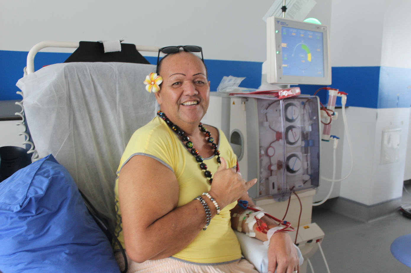 Le quotidien de Ginger est rythmé par ses séances de dialyse. Depuis deux ans et demi, trois fois par semaine, il passe quatre heures branché à un appareil.