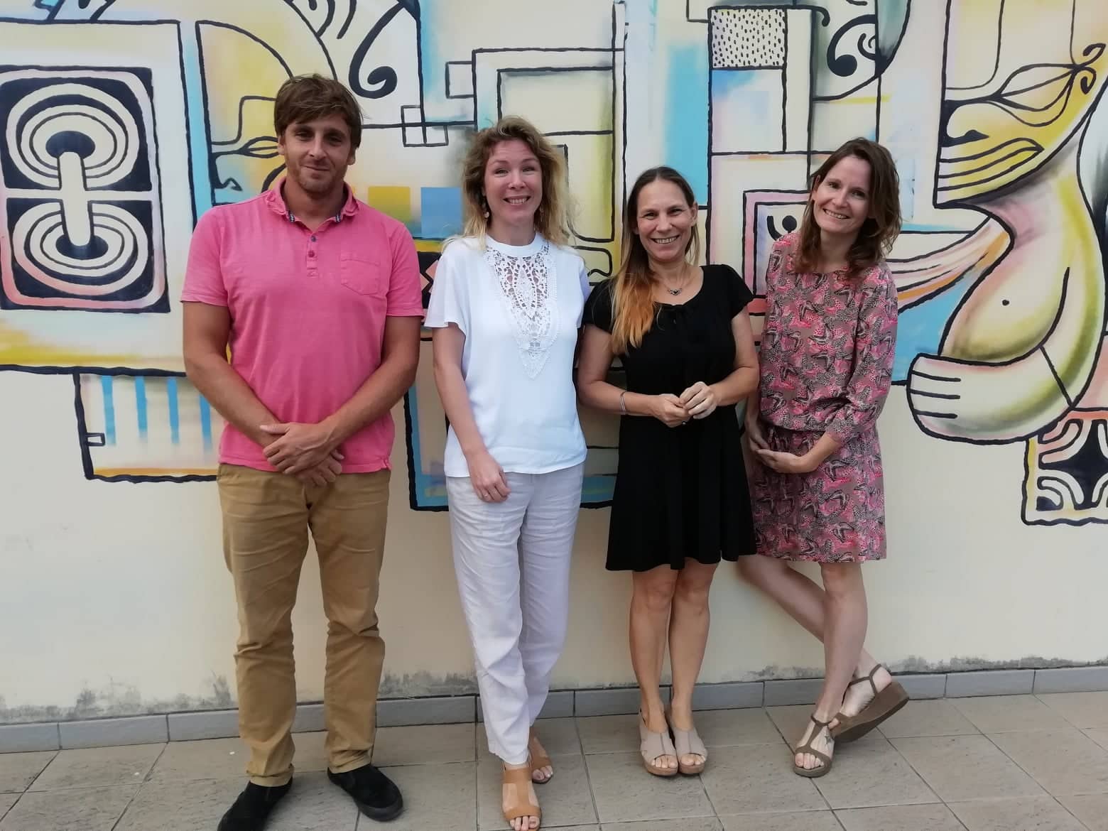 Guillaume Mariani et une partie de son équipe.