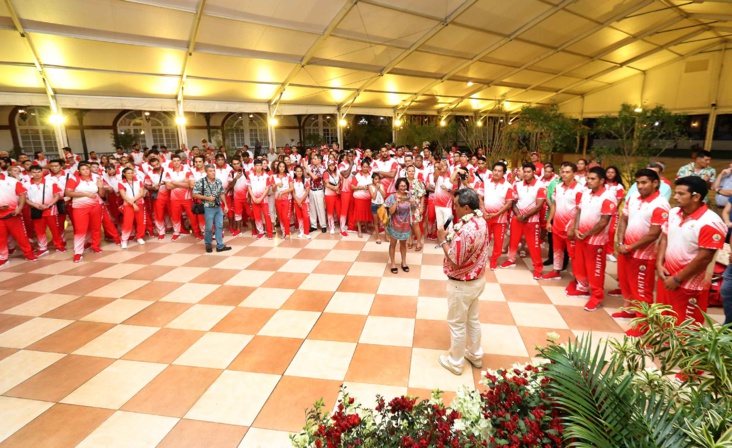 Le Président Edouard Fritch s'est adressé à l'ensemble de la délégation
