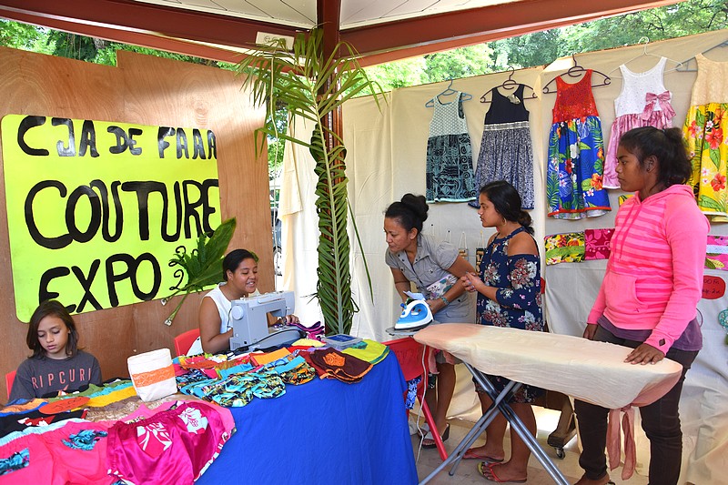 Expo-vente couture au CJA de Faa'a