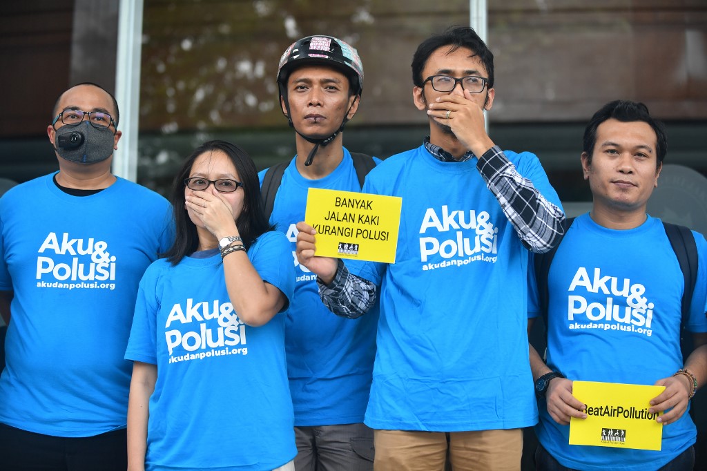 Excédés par la pollution, des habitants de Jakarta poursuivent le gouvernement
