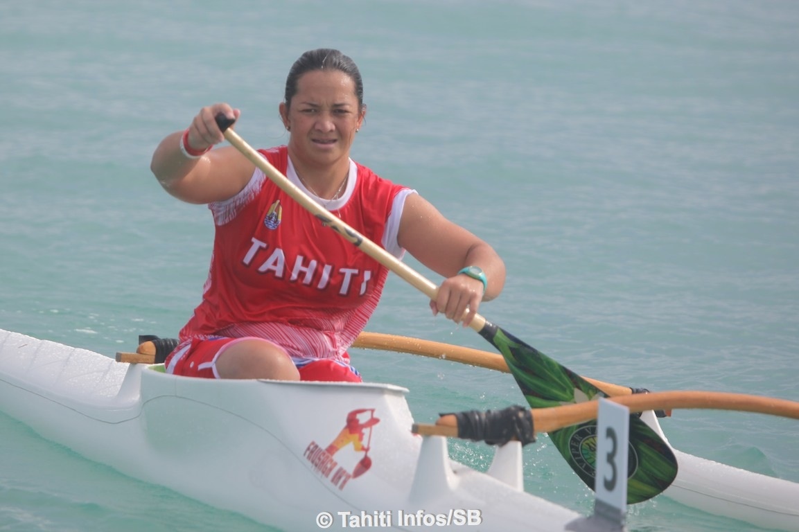 Vaimiti Maoni, médaillée d'or en V1