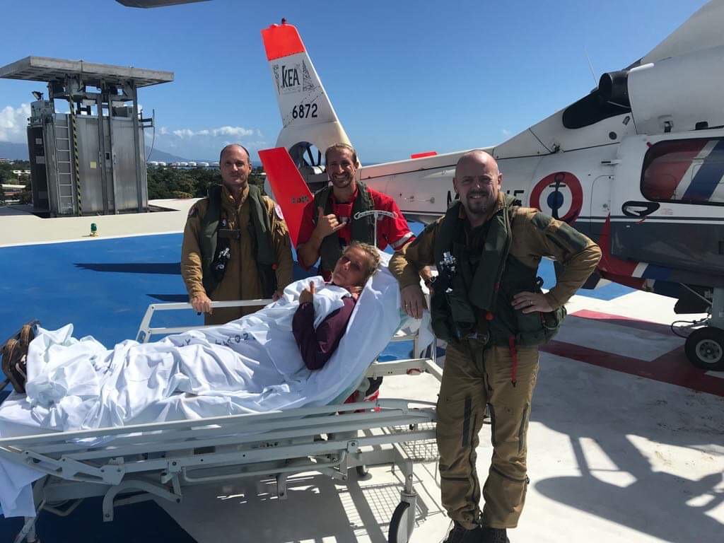 Une randonneuse danoise blessée hélitreuillée au mont Aorai