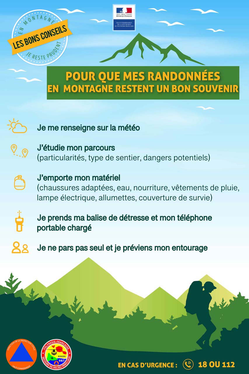 Une randonneuse danoise blessée hélitreuillée au mont Aorai