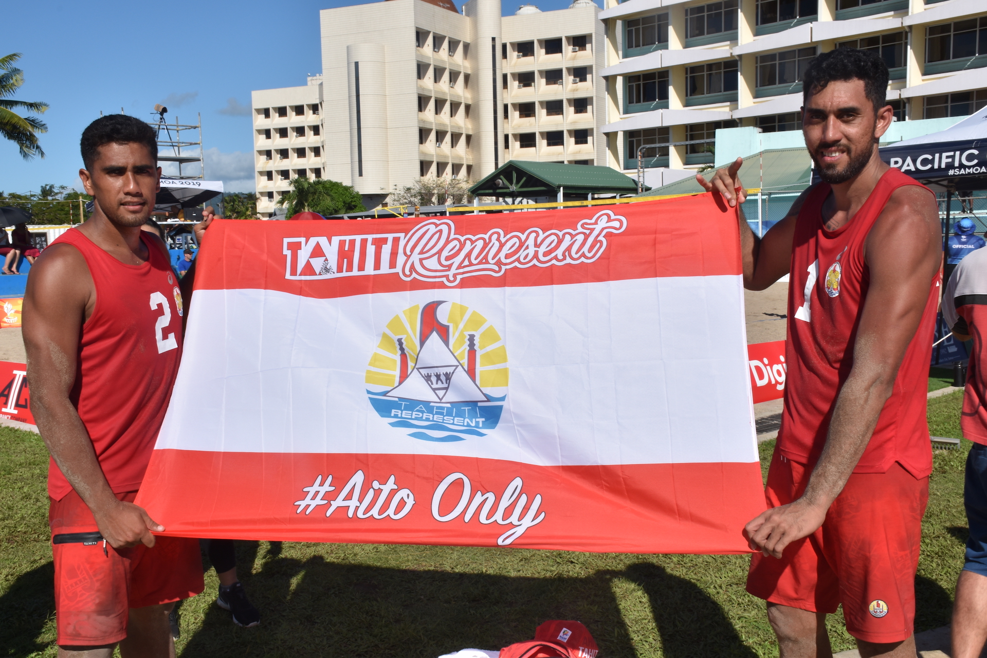 Le beach-volley tahitien en argent