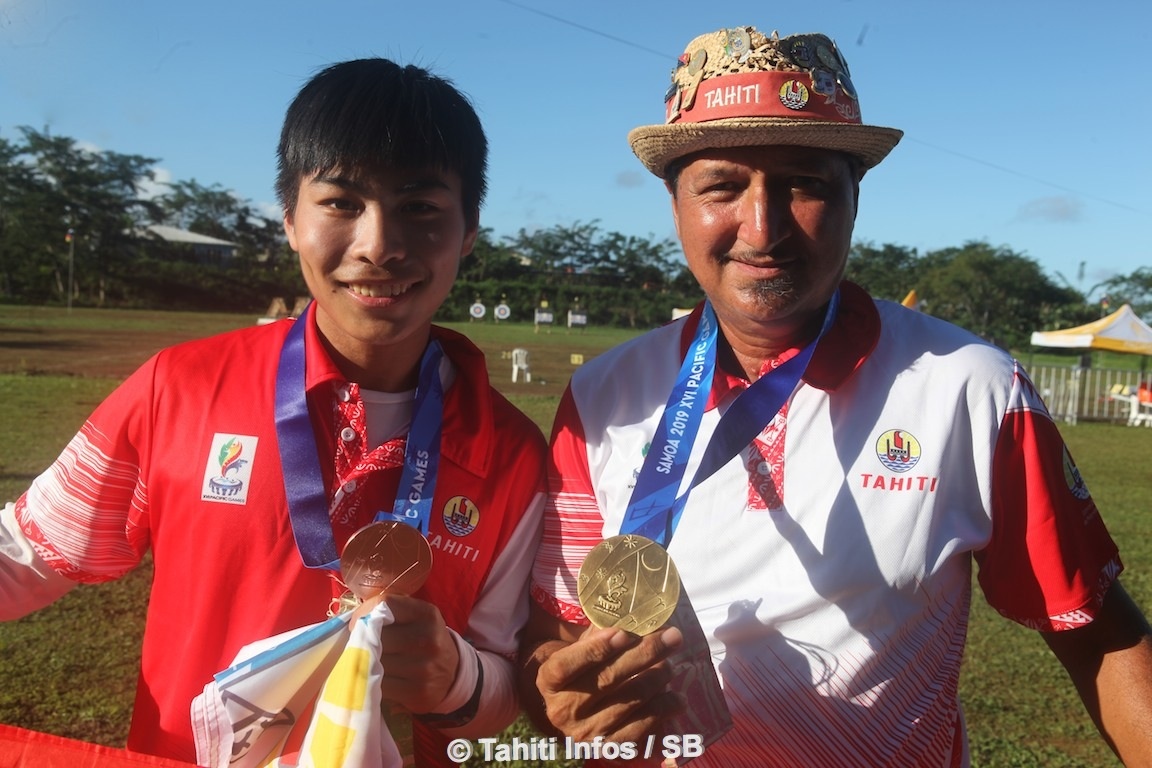 Les archers tahitiens repartent des XVIe Jeux du Pacifique avec 4 médailles dans leurs valises (1 en or, 1 en argent et 2 en bronze).