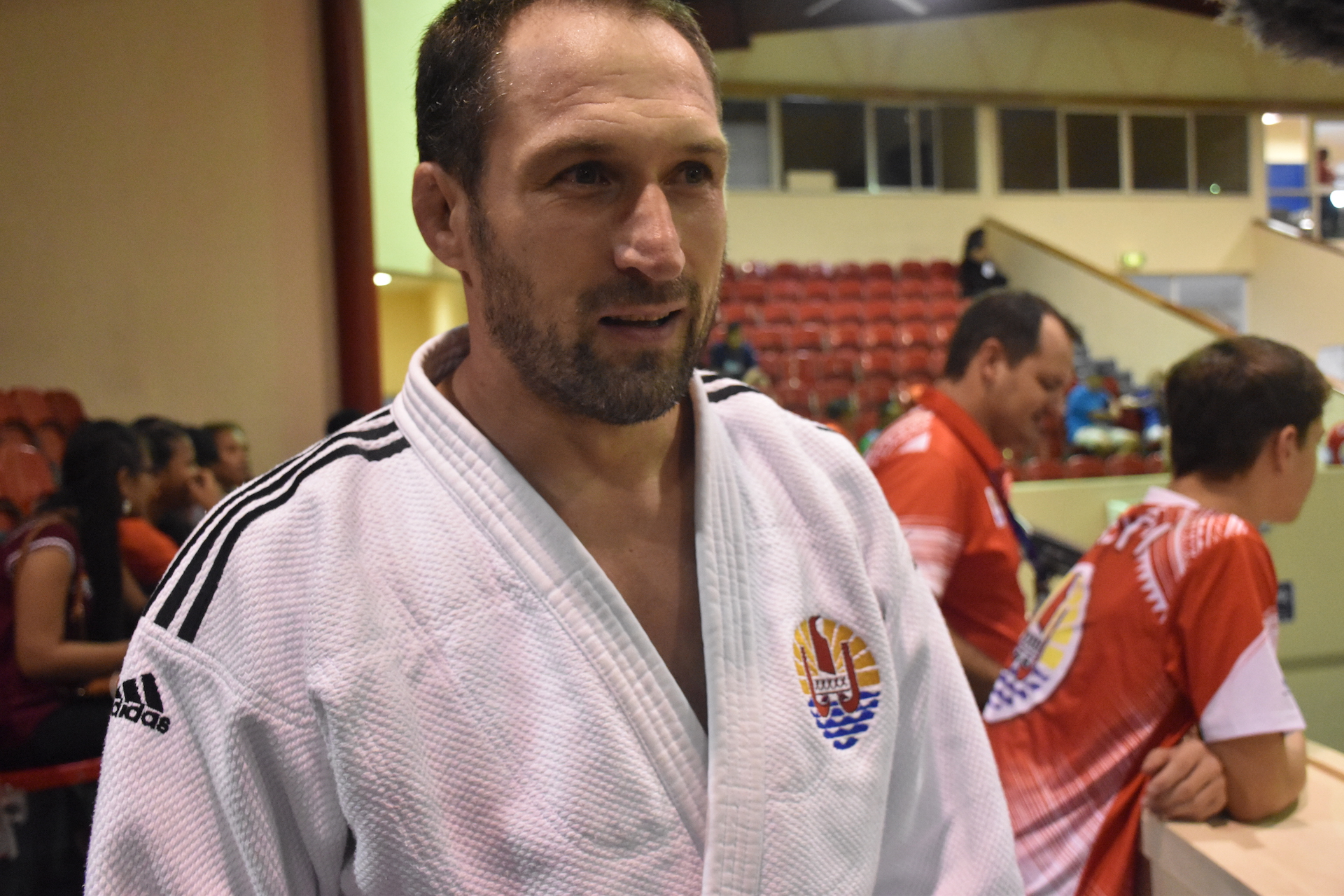 Cyril Gaudemer médaillé d'or en open dans la catégorie des plus de 73 kg.
