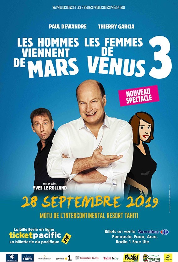 "Les hommes viennent de Mars, les femmes de Vénus", débarquent à Tahiti