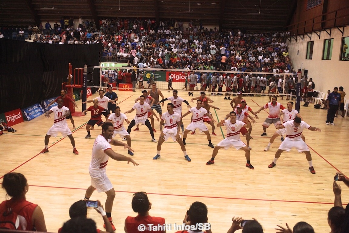 La haka final mené par Wilson Bonno