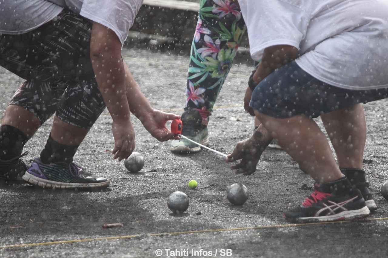 Quelques grosses averses n'ont pas stoppé le jeu