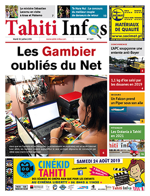 TAHITI INFOS N°1457 du 30 juillet 2019