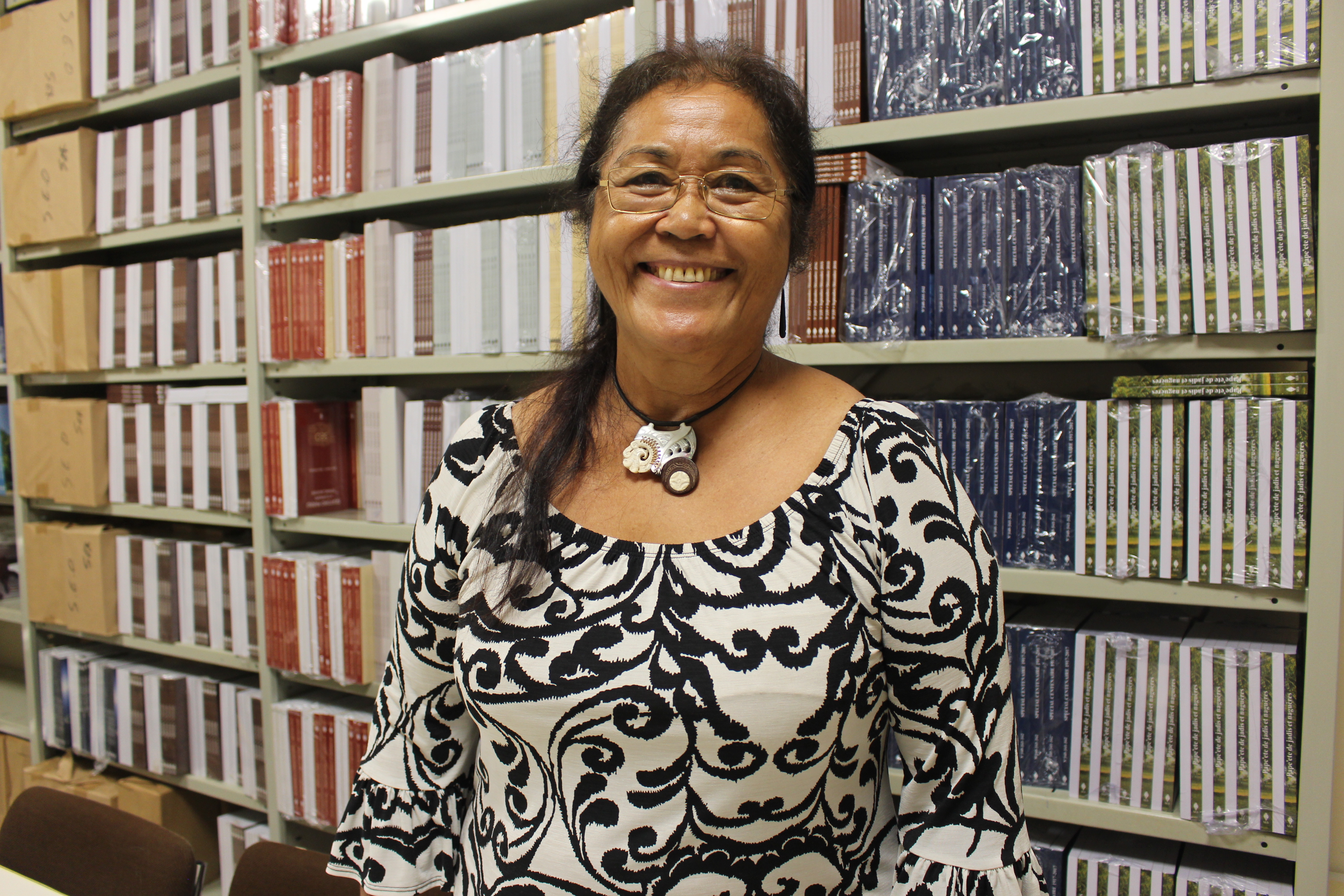 Vāhi Tuheiava-Richaud, présidente de la Société des études océaniennes