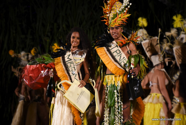 Pikea Tching et Emana Lehartel élus Miss et Tane Mini Heiva 2019