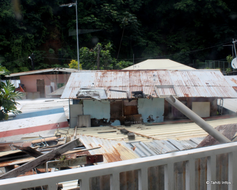 Le quartier de Mama'o Vallon ressemble à une favela avec son habitat insalubre.