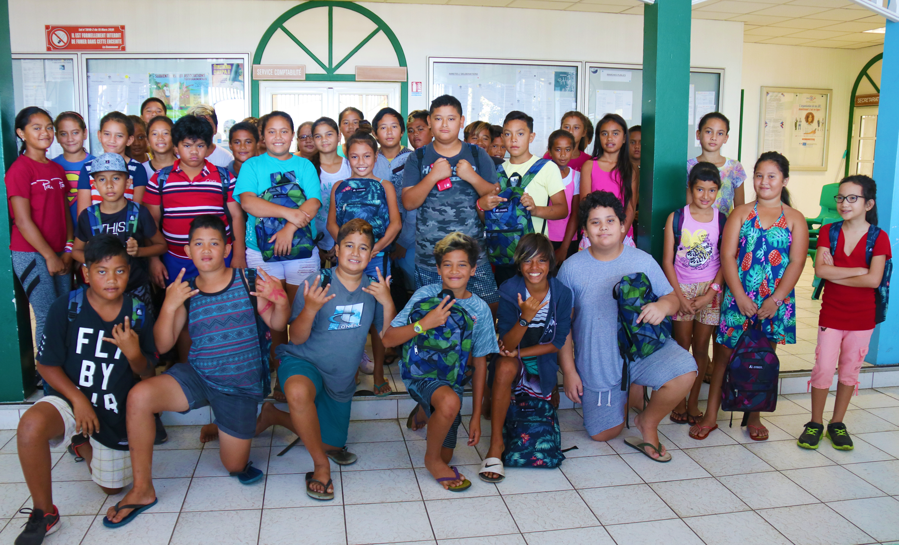 50 enfants de Paea prêts pour la rentrée