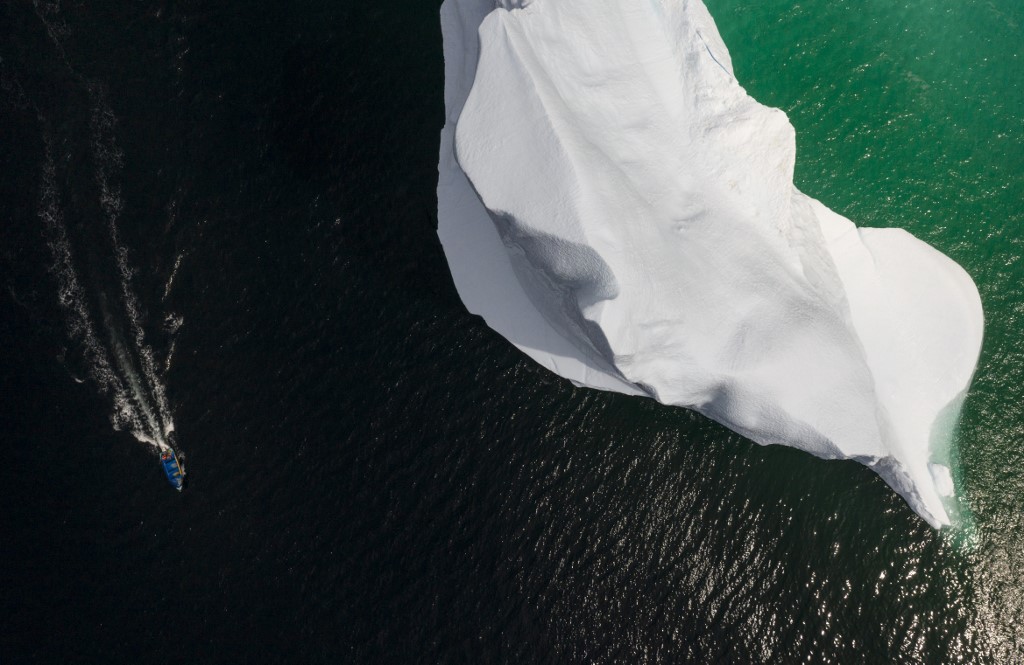 Un morceau de banquise gavé de microplastiques