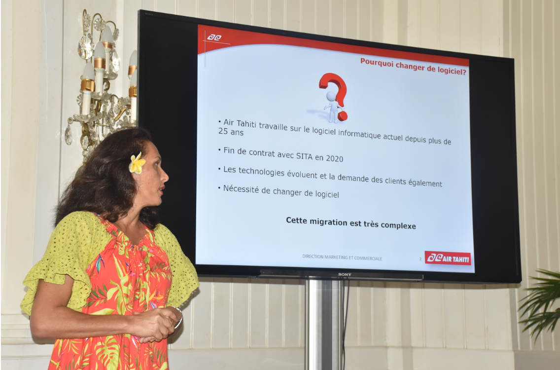 Vairani Tetaria, directrice Marketing et Commerciale d'Air Tahiti.