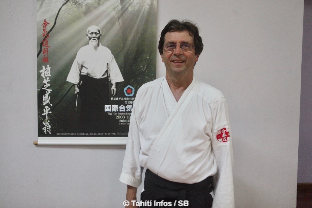 Sylvain Paré pratique le aïkido depuis plus de quarante ans