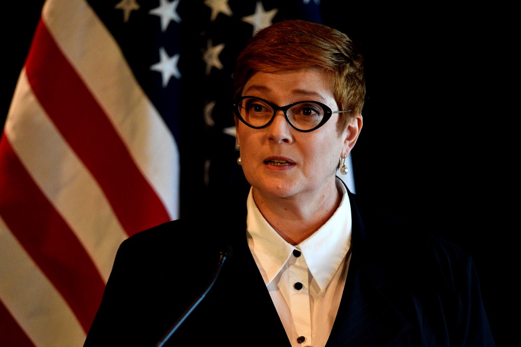 La ministre australienne des Affaires étrangères, Marise Payne.