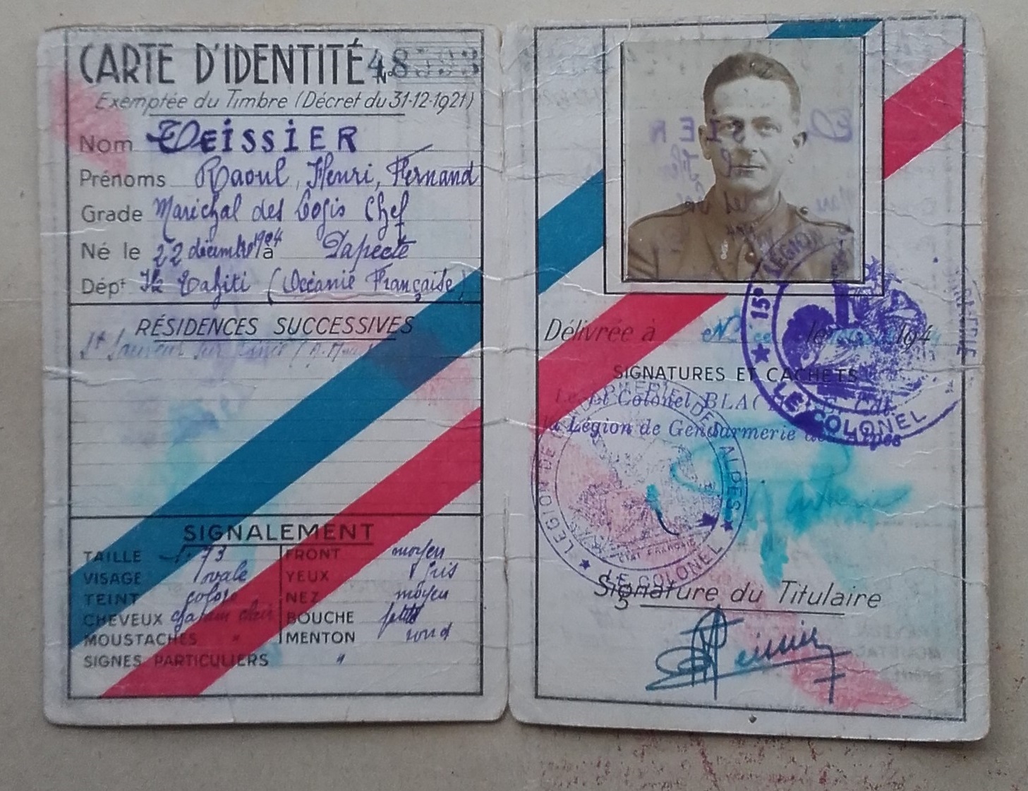 Raoul Teissier. (Fonds Shigetomi).