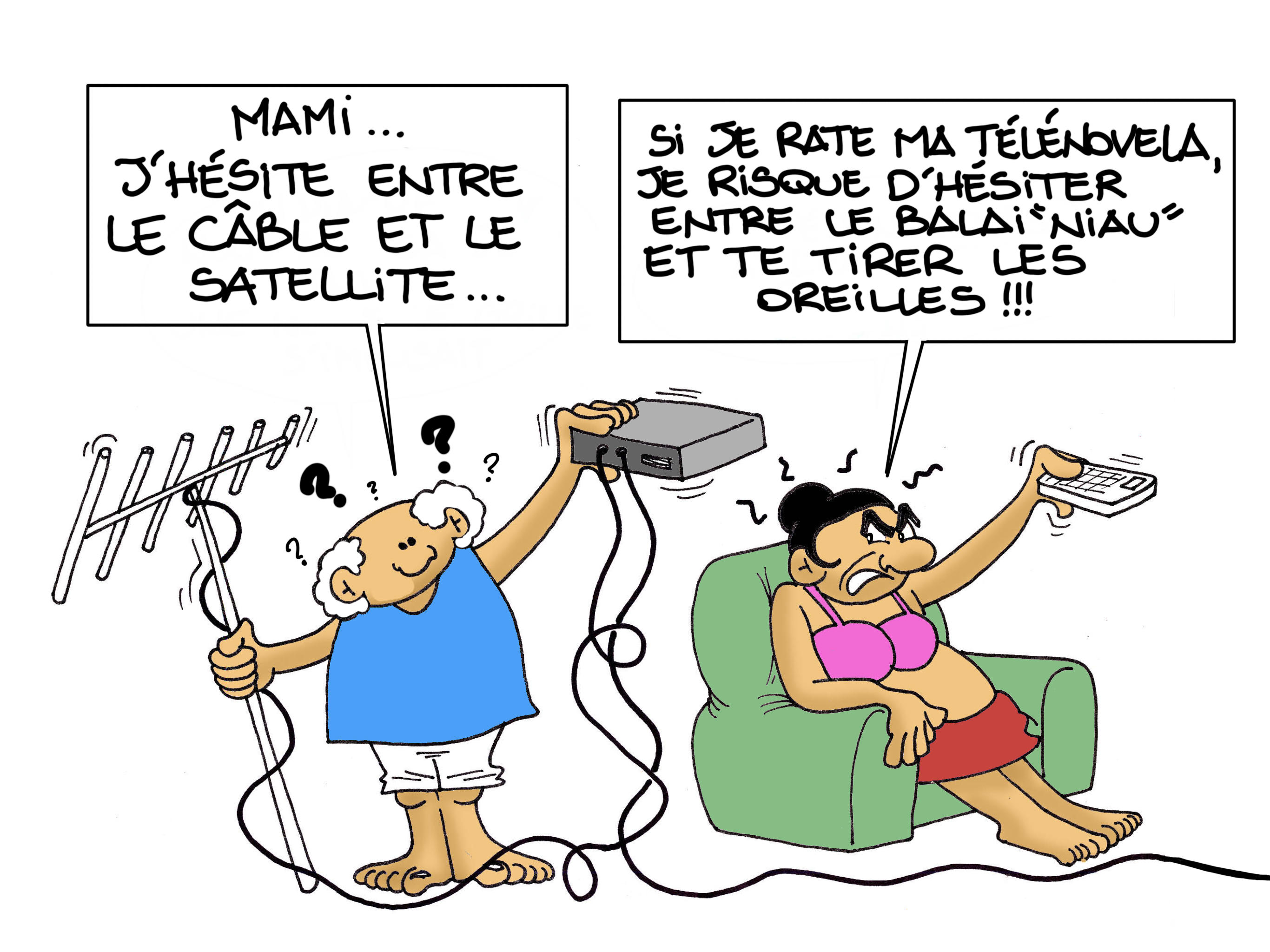 "Internet dans les îles", par Munoz