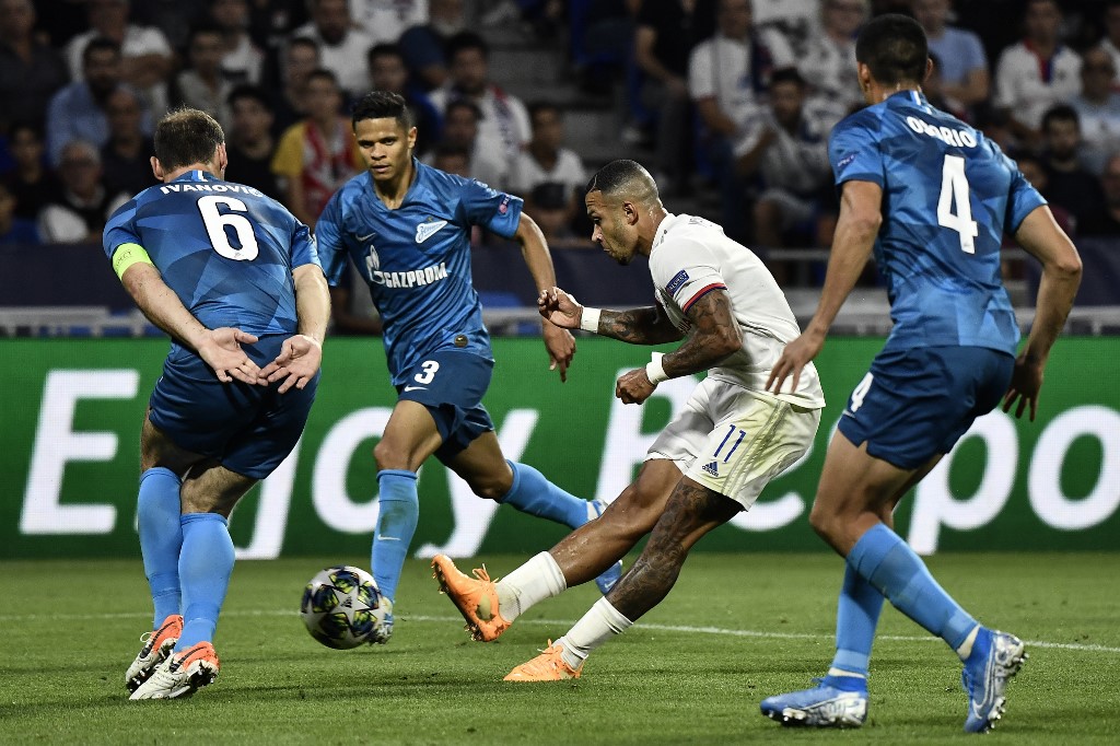 C1: Lyon accroché par le Zenit, nul heureux de l'Inter face au Slavia