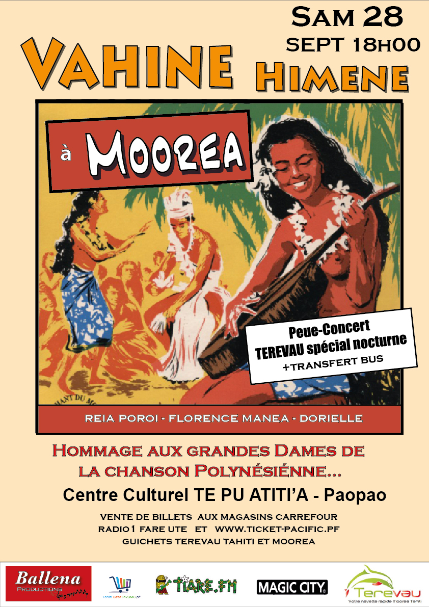 "Vahine himene" à Moorea