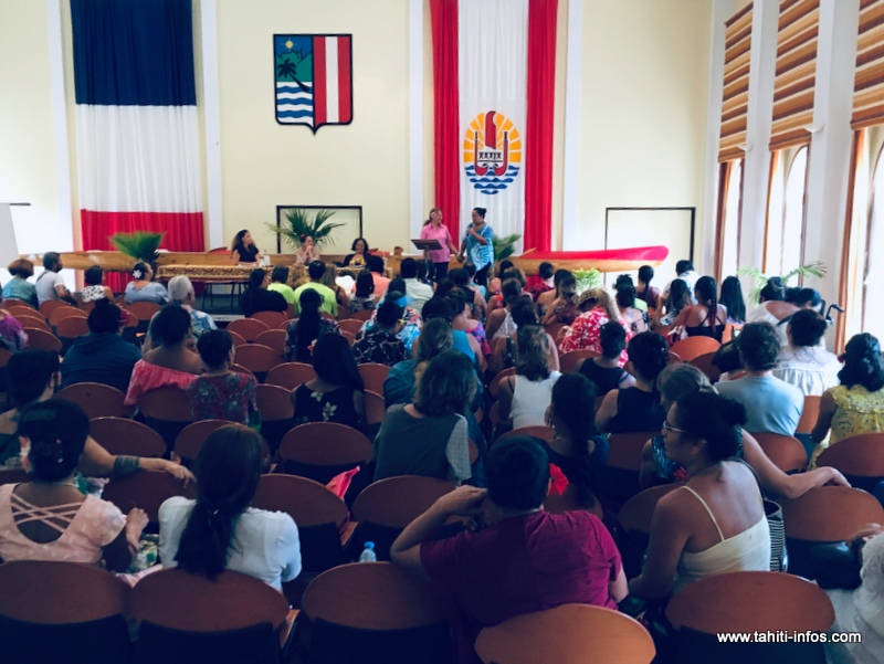 Isabelle Sachet a organisé une assemblée des agents de la DSFE, vendredi après-midi à la mairie de Pirae.