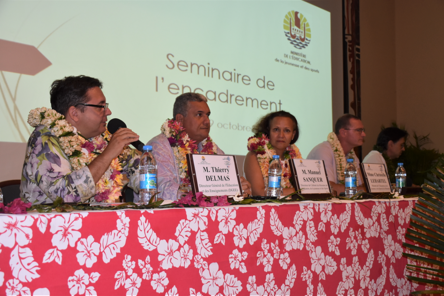 Le séminaire des personnels d’encadrement de l’Éducation s'est ouvert ce lundi matin au lycée hôtelier de Punaauia.