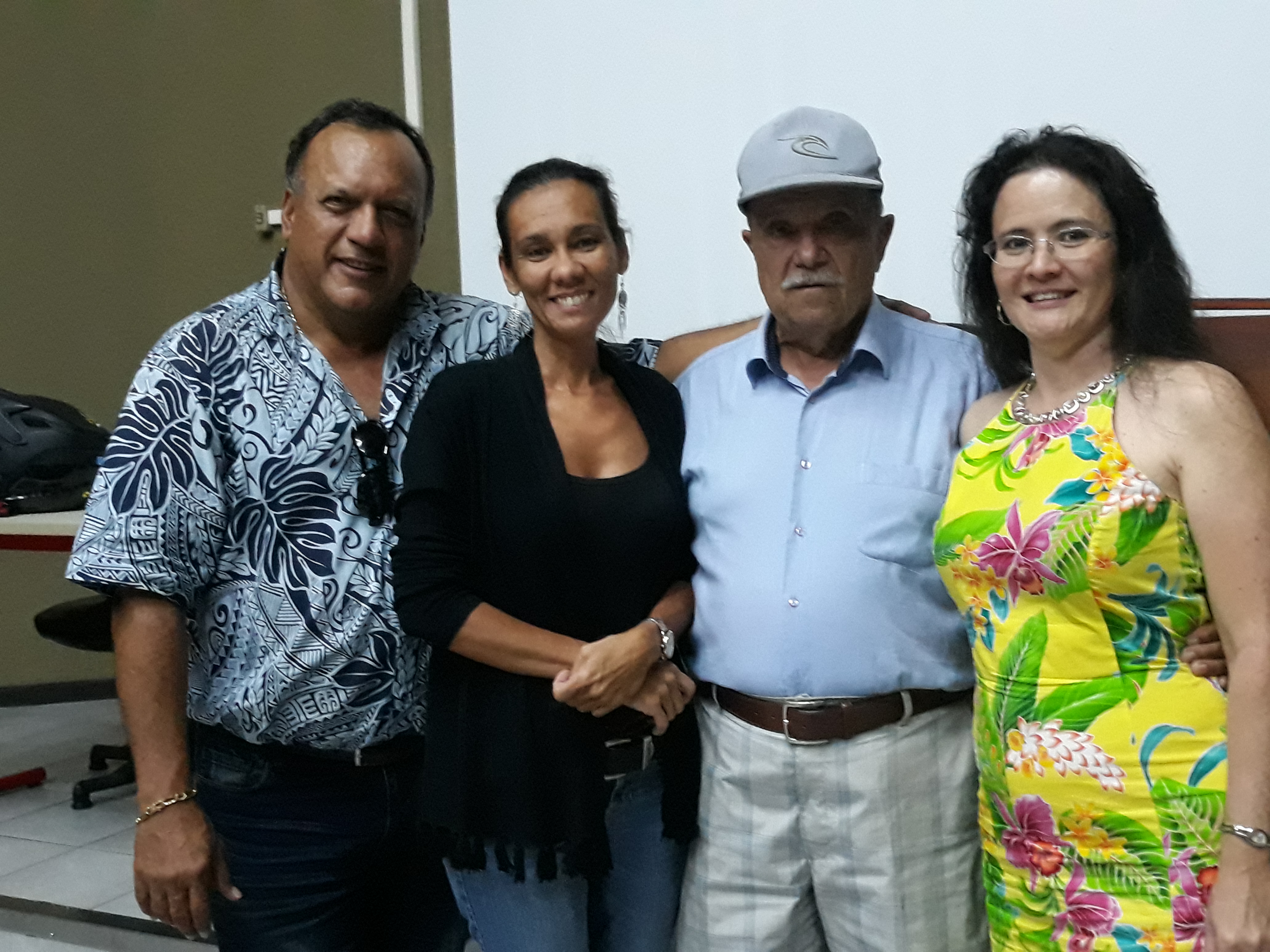 Teva Bernadino  (à gauche) et son équipe fédérale