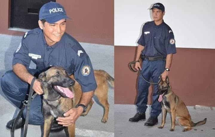 Loïc Ly Sao et sa chienne, Jipsy.