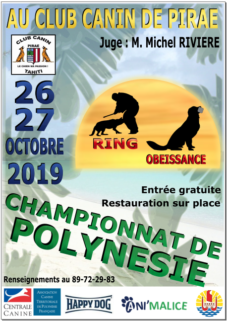 Un championnat de chiens de travail ce weekend à Pirae