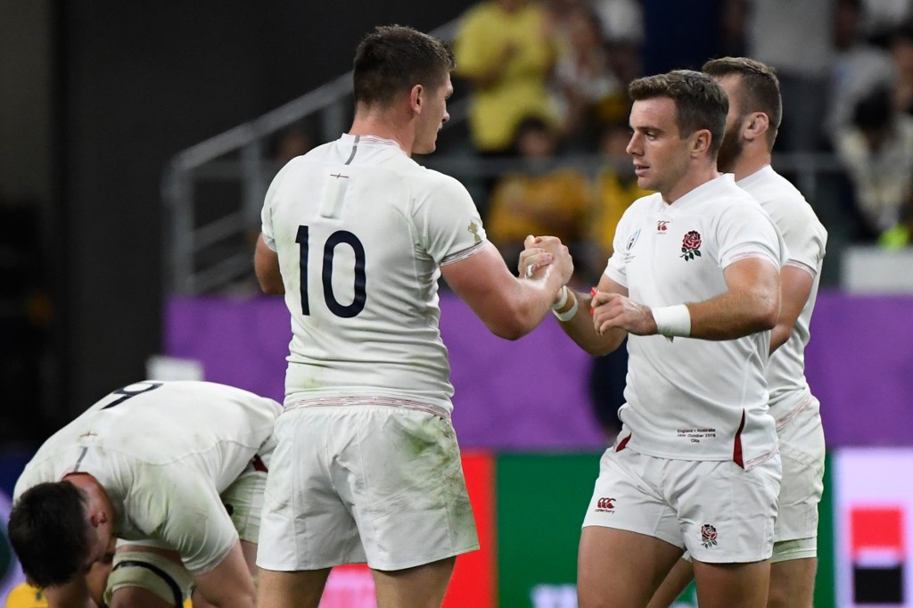 Mondial de rugby: l'Angleterre associe de nouveau Ford et Farrell contre les All Blacks