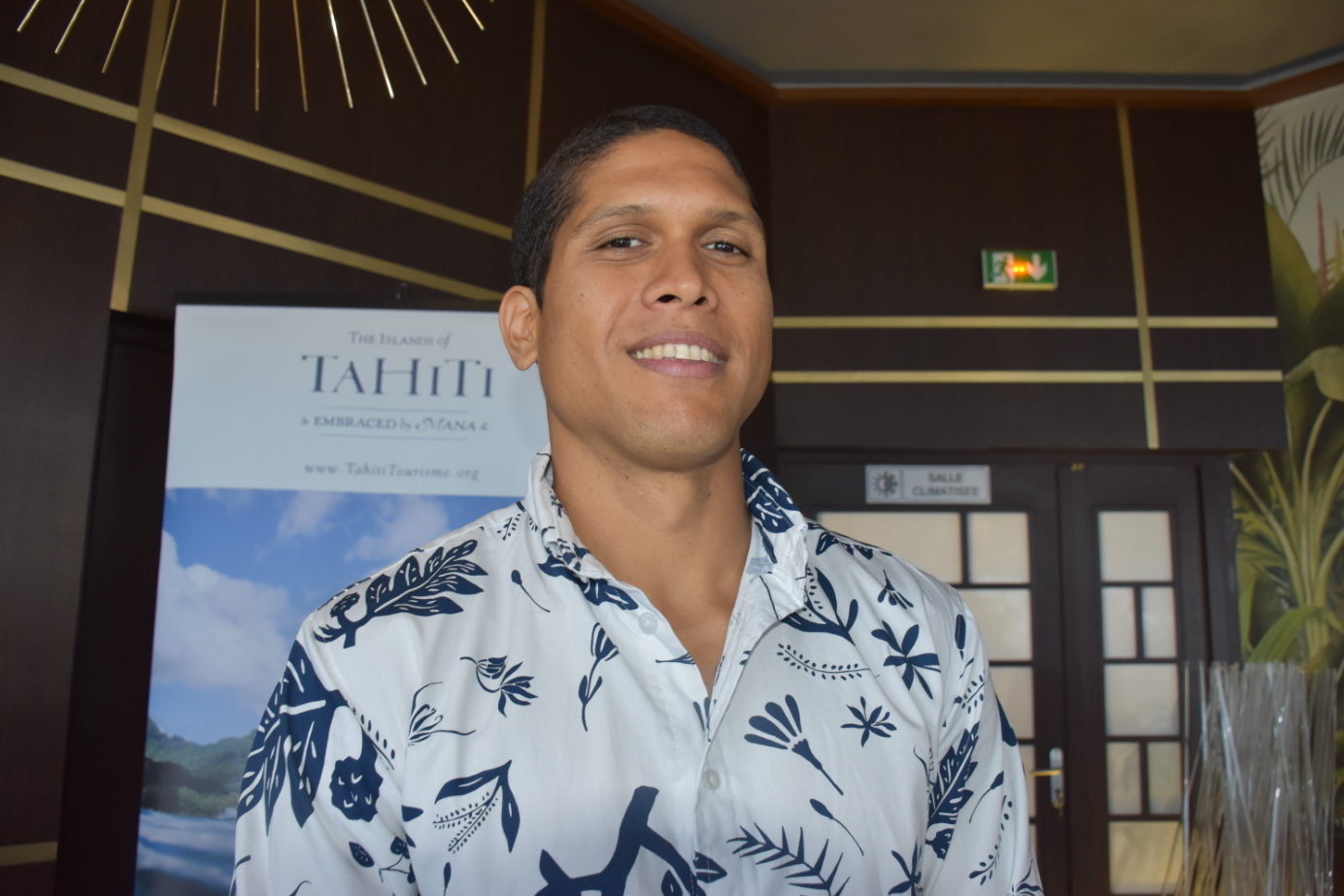 Manoa Rey, coordinateur de la niche grande plaisance pour Tahiti Tourisme.