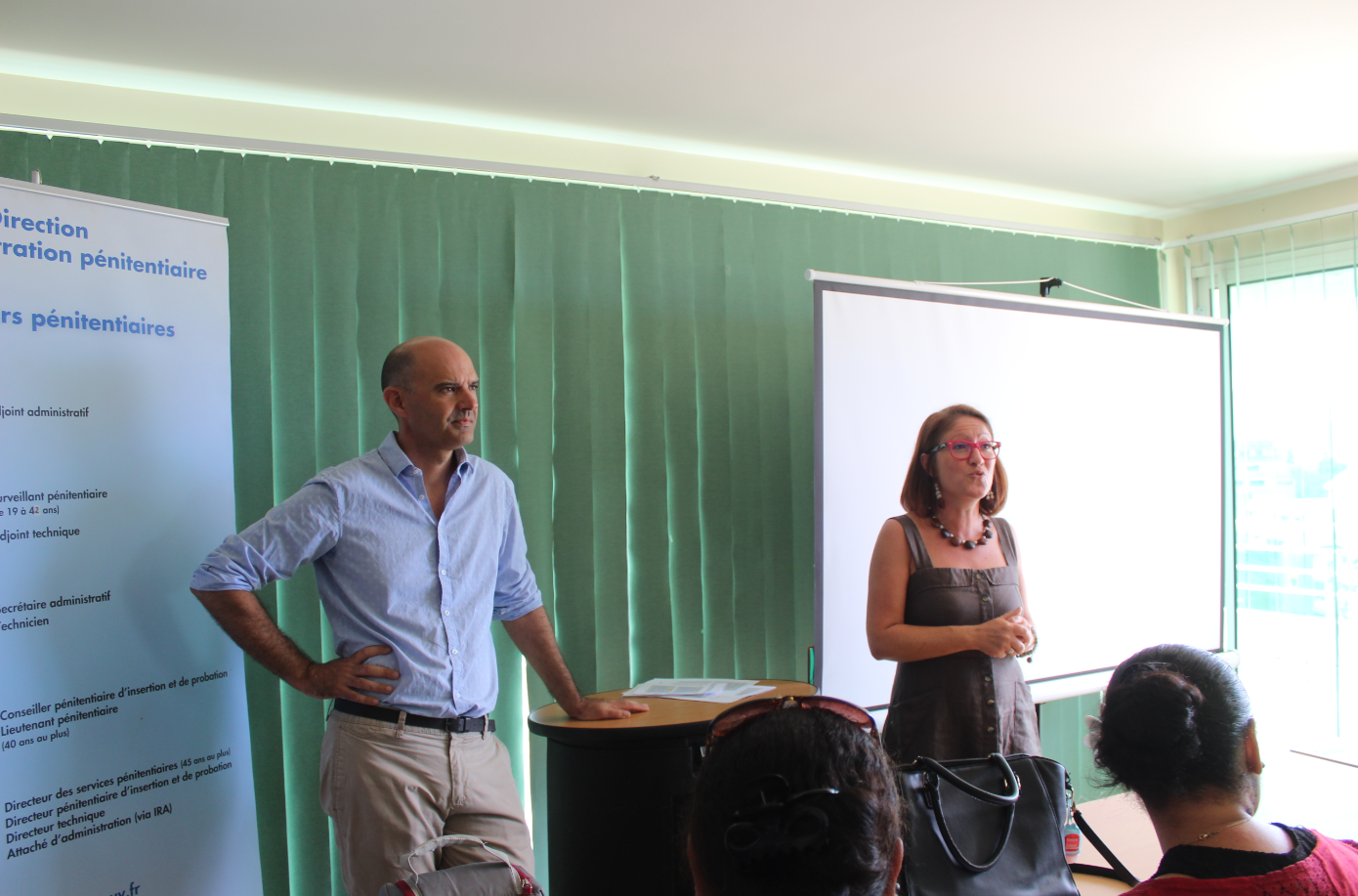 Le directeur adjoint, Maxime Renard et la directrice, Véronique Meunier. Crédit Spip.