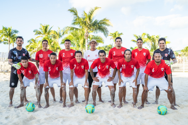 Beach soccer : Les Tiki Toa affrontent les Etats-Unis à deux reprises