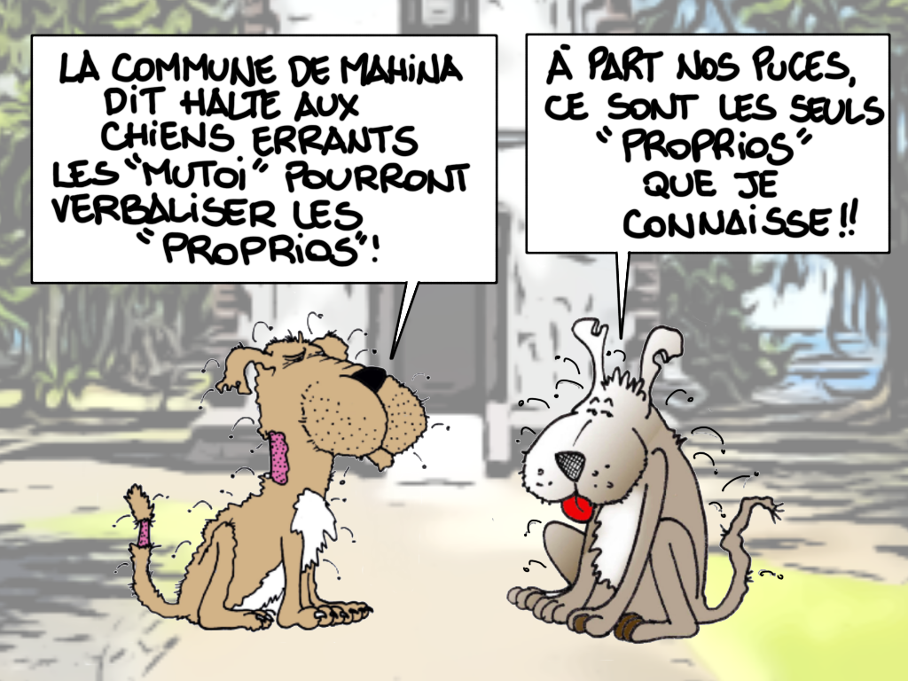 "Puces de chiens", par Munoz