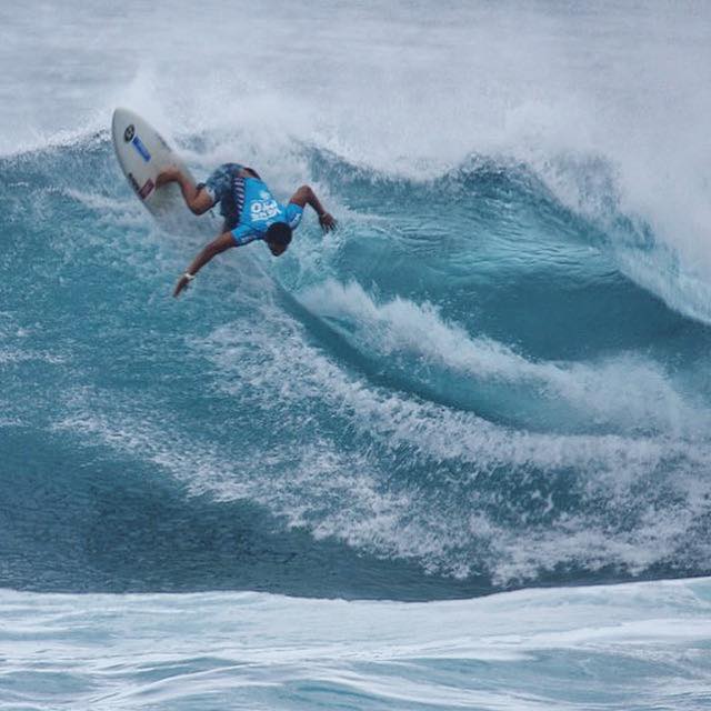 Mihimana Braye a obtenu une belle 9ème place à Sunset il y a deux semaines © @chloecean