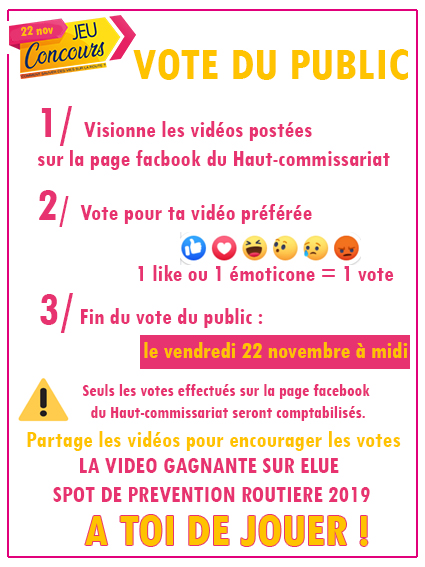 Votez pour le prochain spot de sécurité routière
