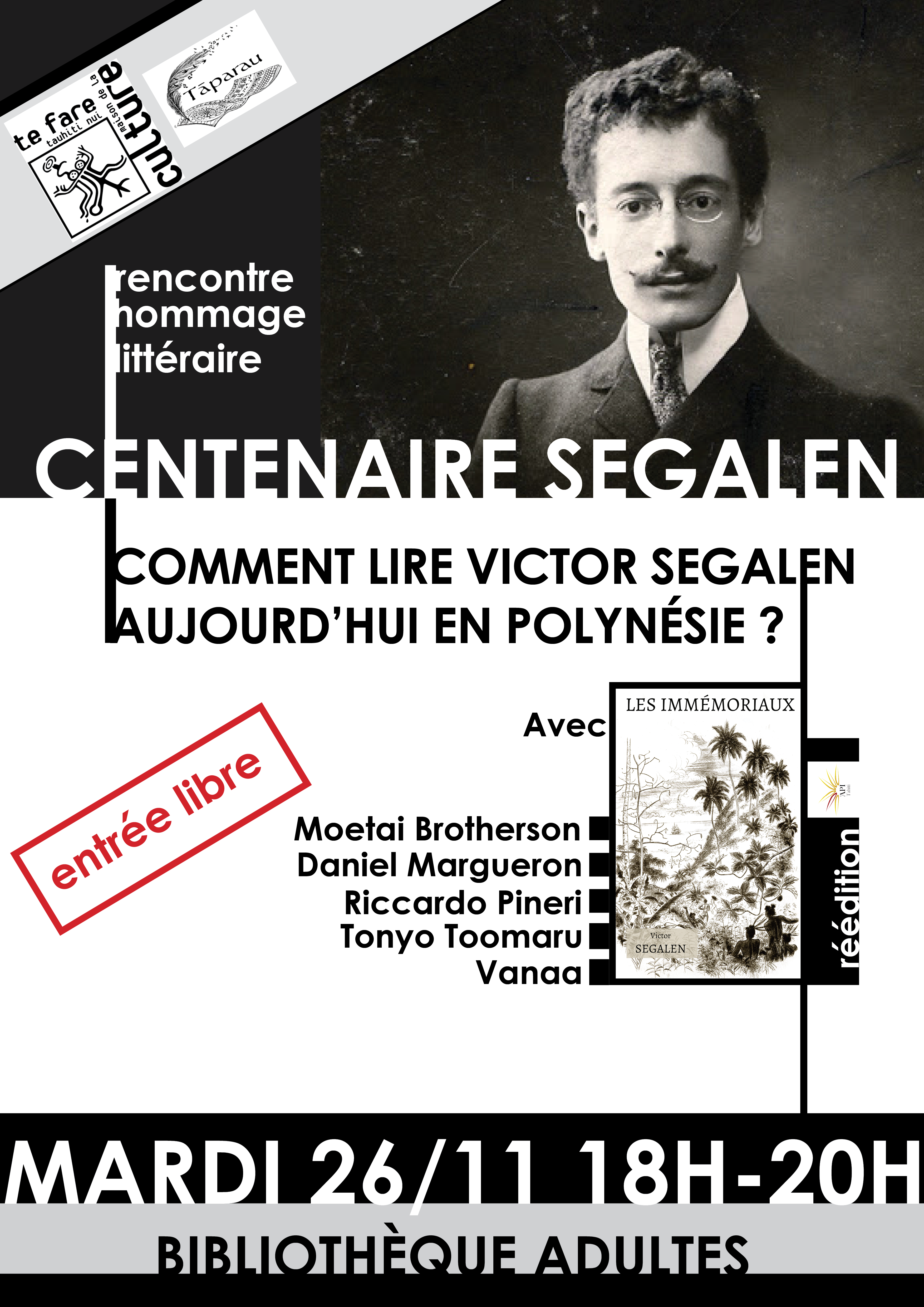 Une soirée littéraire consacrée à l’auteur Victor Segalen