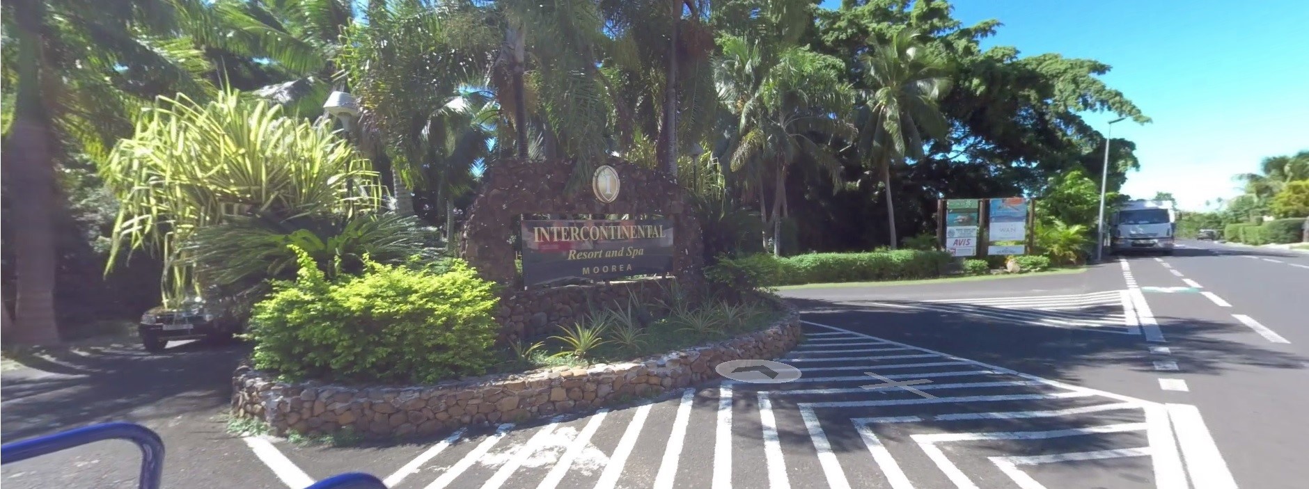 Selon la direction de l'InterContinental Moorea une quarantaine de salariés suivent le mouvement de grève initié mercredi par la confédération O Oe To Oe Rima. (photo : Tahiti 360)