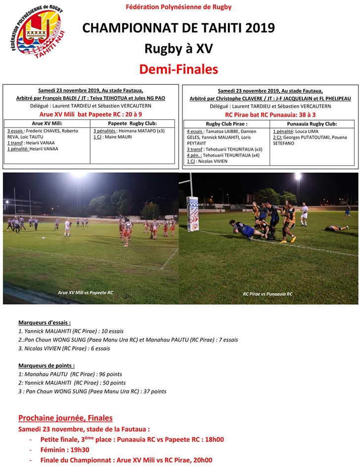 Superbe match entre Arue et Papeete
