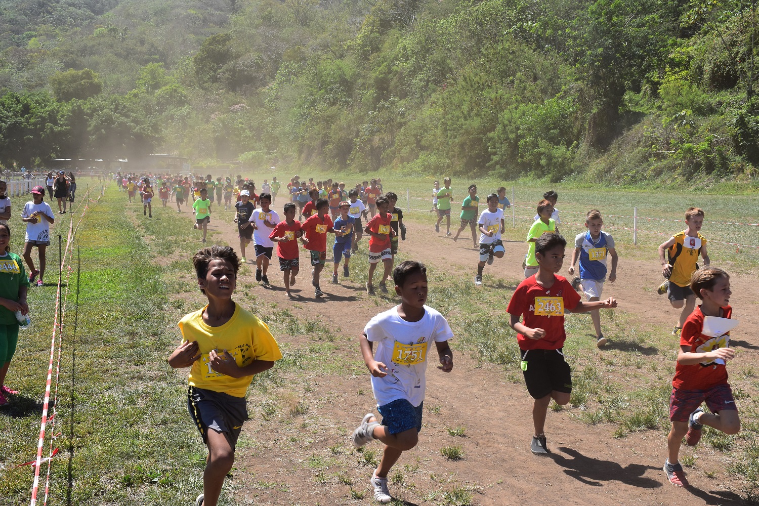Même si les médailles n'étaient plus accessibles, les élèves ont tout donné pour grappiller quelques places au classement.