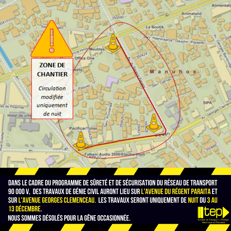 Travaux sur le réseau haute tension au pont de l'Est