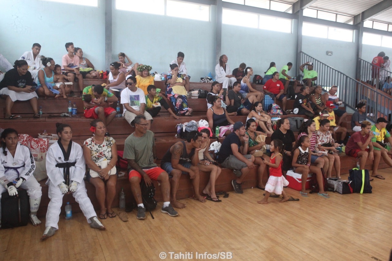 Les parents ont donné de la voix pour encourager leurs enfants