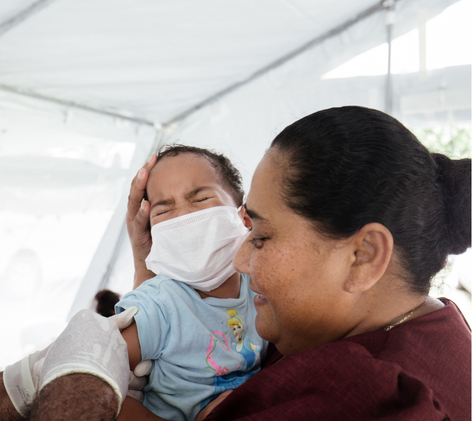 Soixante-dix personnes sont mortes de la rougeole au Samoa. CREDIT AFP PHOTO _ UNICEF _ ALLAN STEPHEN