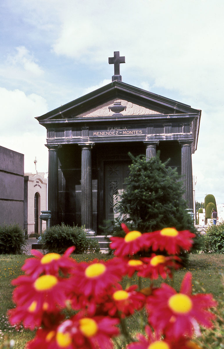 Toutes les grosses familles coloniales sont présentes dans le cimetière, à travers des tombes qui sont parfois de véritables temples édifiés en hommage à leur gloire passée.
