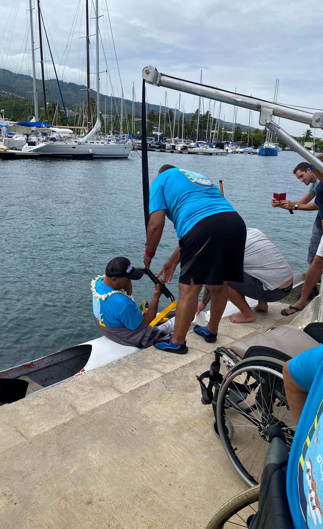 Un dispositif pour le para va'a au motu de Arue