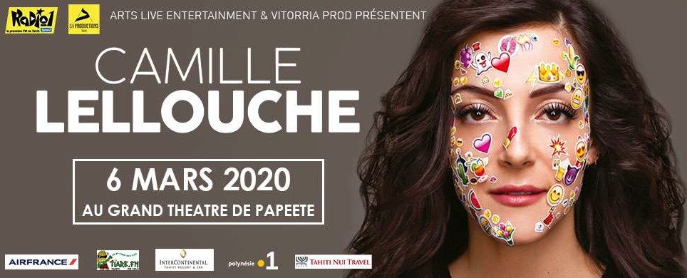 Camille Lellouche à Tahiti le 6 mars